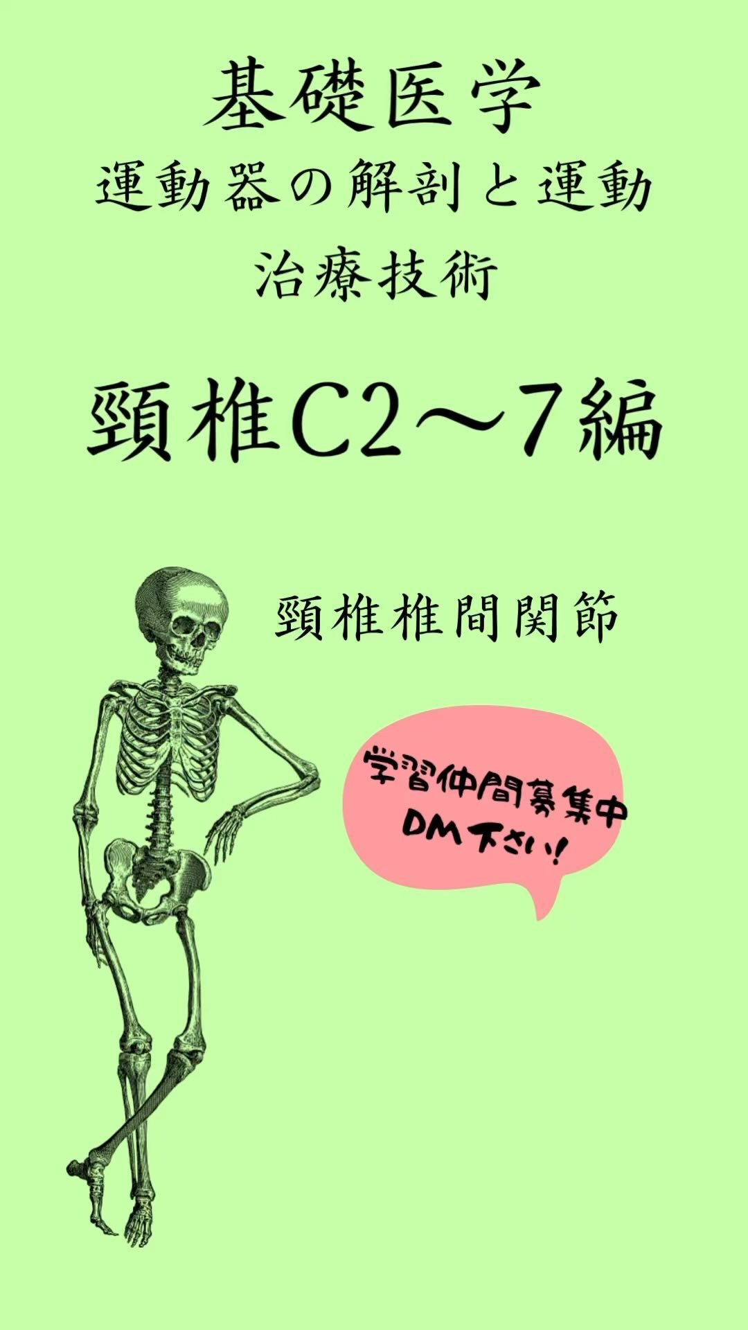頸椎は骨の構造上、可動性が非常に高い部位です😊